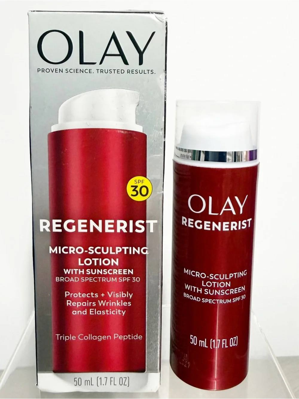 OLAY Regenerist Micro-Sculpting Lotion with Sunscreen SPF 30 50ML/1.7fl oz ~ NIB